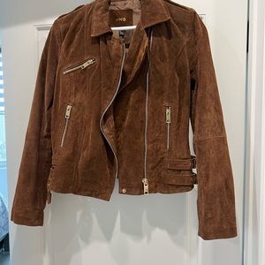 Brown suede jacket